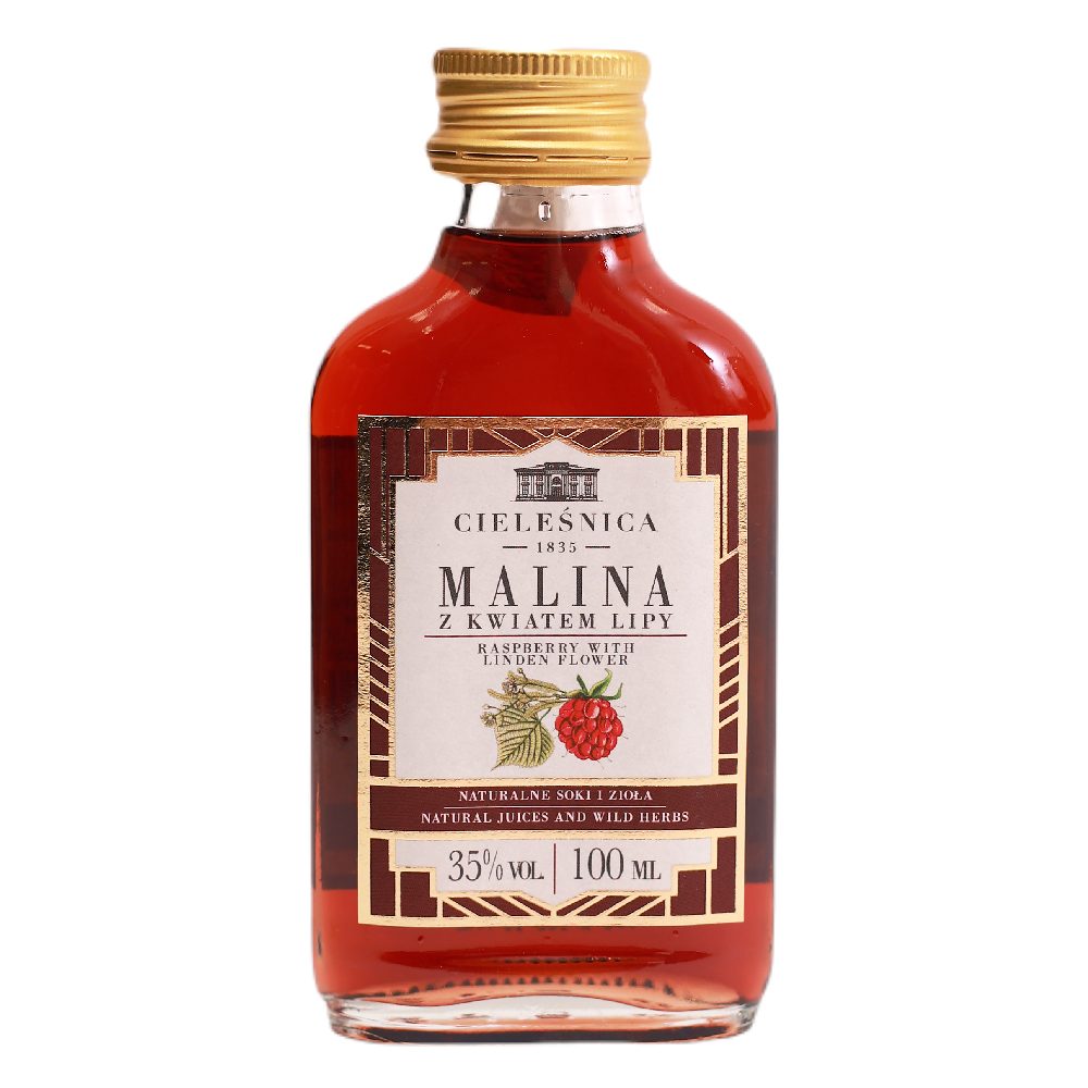 Likier Malina z Kwiatem Lipy 35% 100 ml
