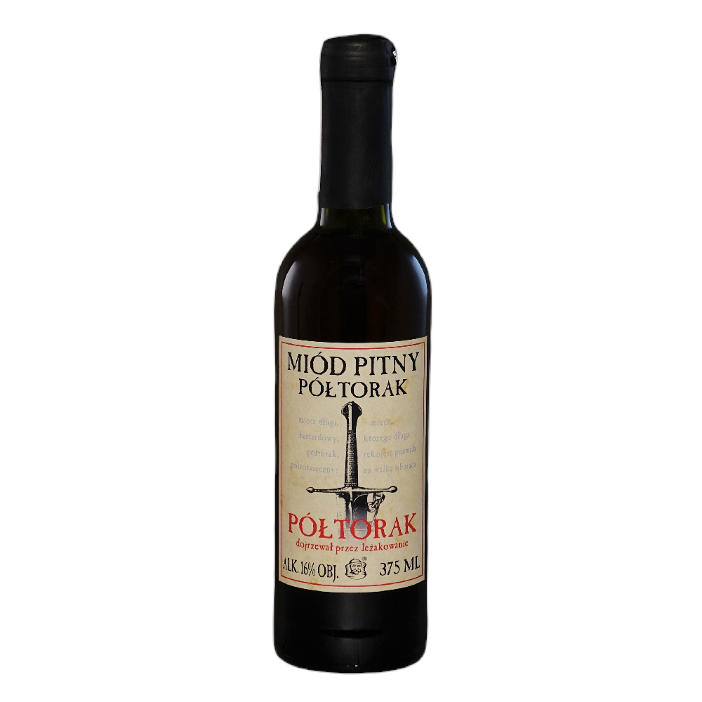 Miód pitny półtorak "Półtorak" 16% 370 ml butelka szklana