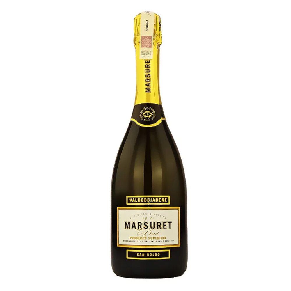 Wino Marsuret – Prosecco D.O.C.G. San Boldo Valdobbiadene  11,5% białe wytrawne 750 ml