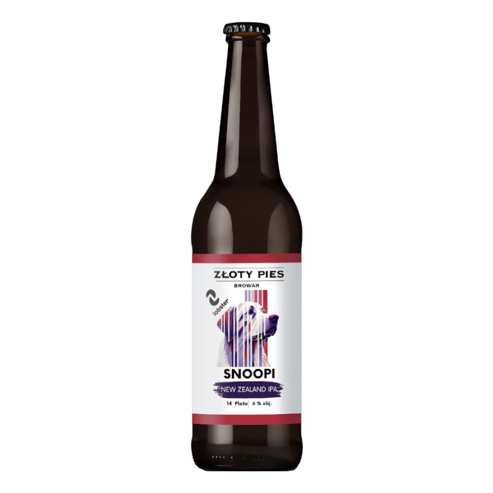 Piwo Złoty Pies Snoopi - New Zealand IPA 6% 500 ml