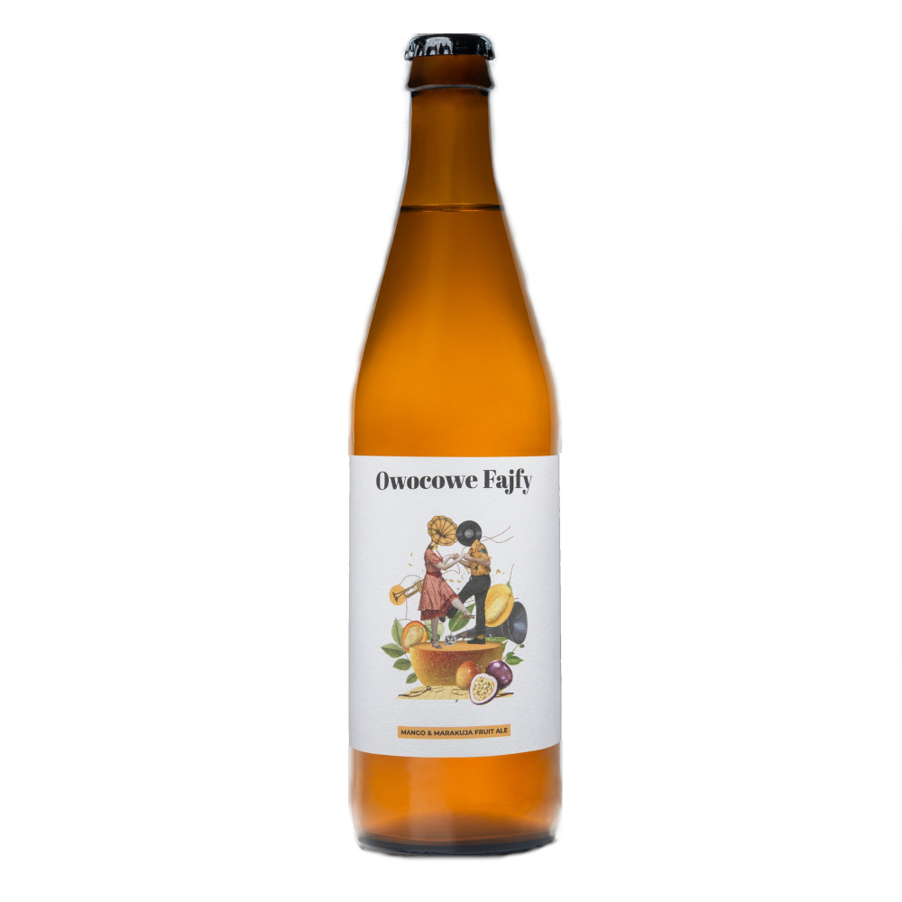 Piwo Browar Moczybroda Owocowe fajfy Mango & Marakuja Fruit Ale 4% 500 ml