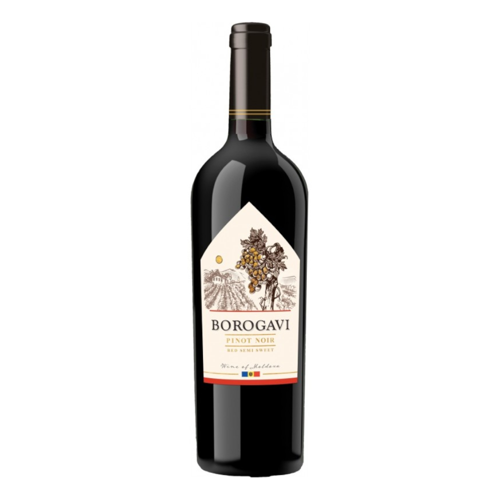 Wino Borogavi Pinot Noir 13,5% czerwone półsłodkie 750 ml