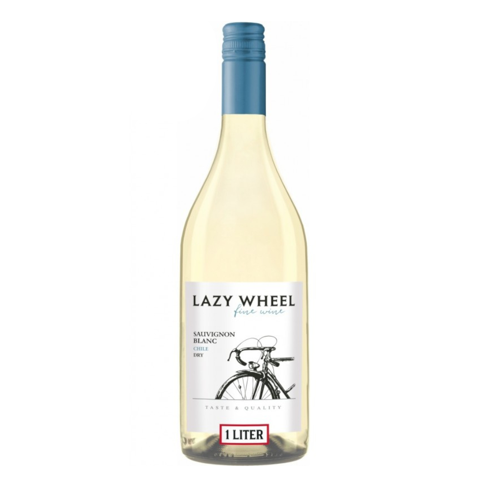 Wino Lazy Wheel Sauvignon Blanc 12,5% białe wytrawne 1000 ml