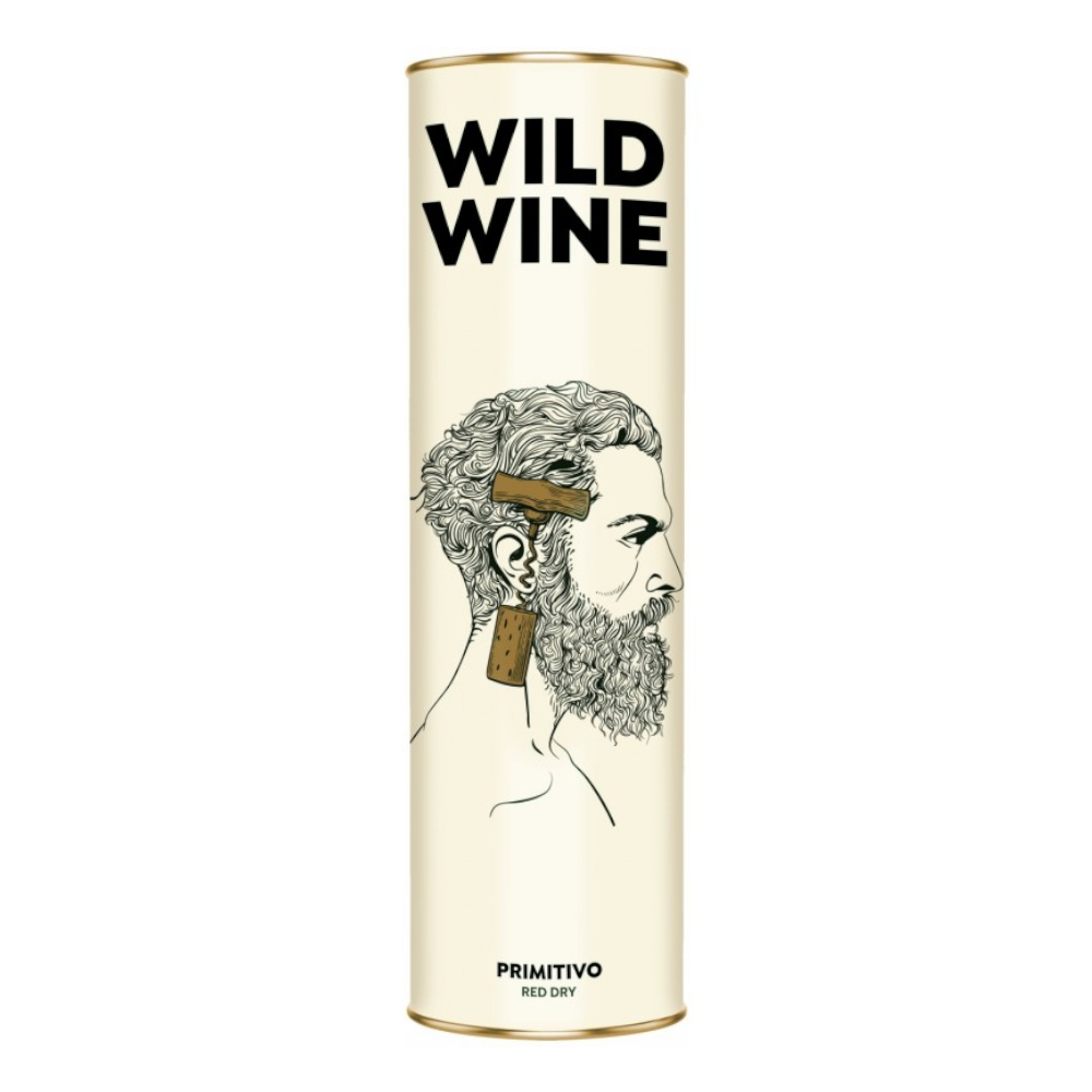 Wino Wild Wine Primitivo 14% czerwone wytrawne 750 ml Tuba