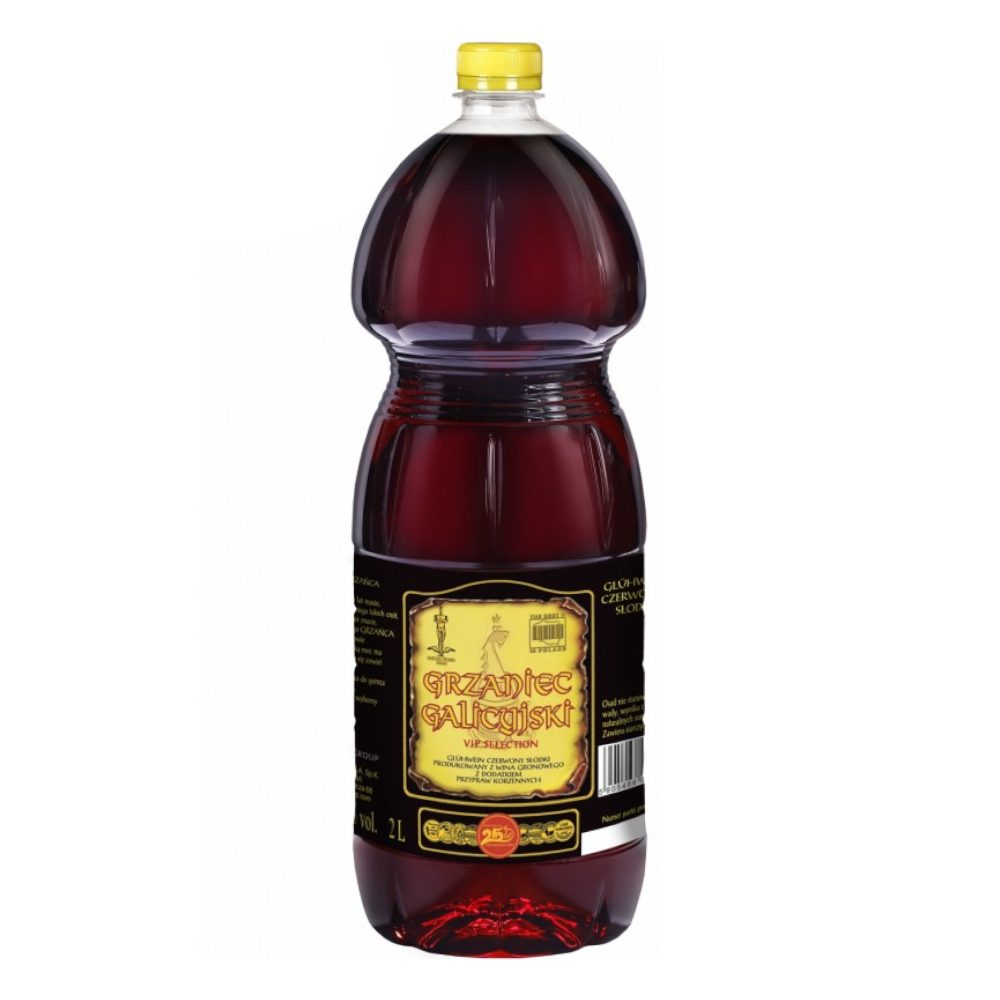 Wino Grzaniec Galicyjski 13,5% czerwone słodkie 2000 ml Pet