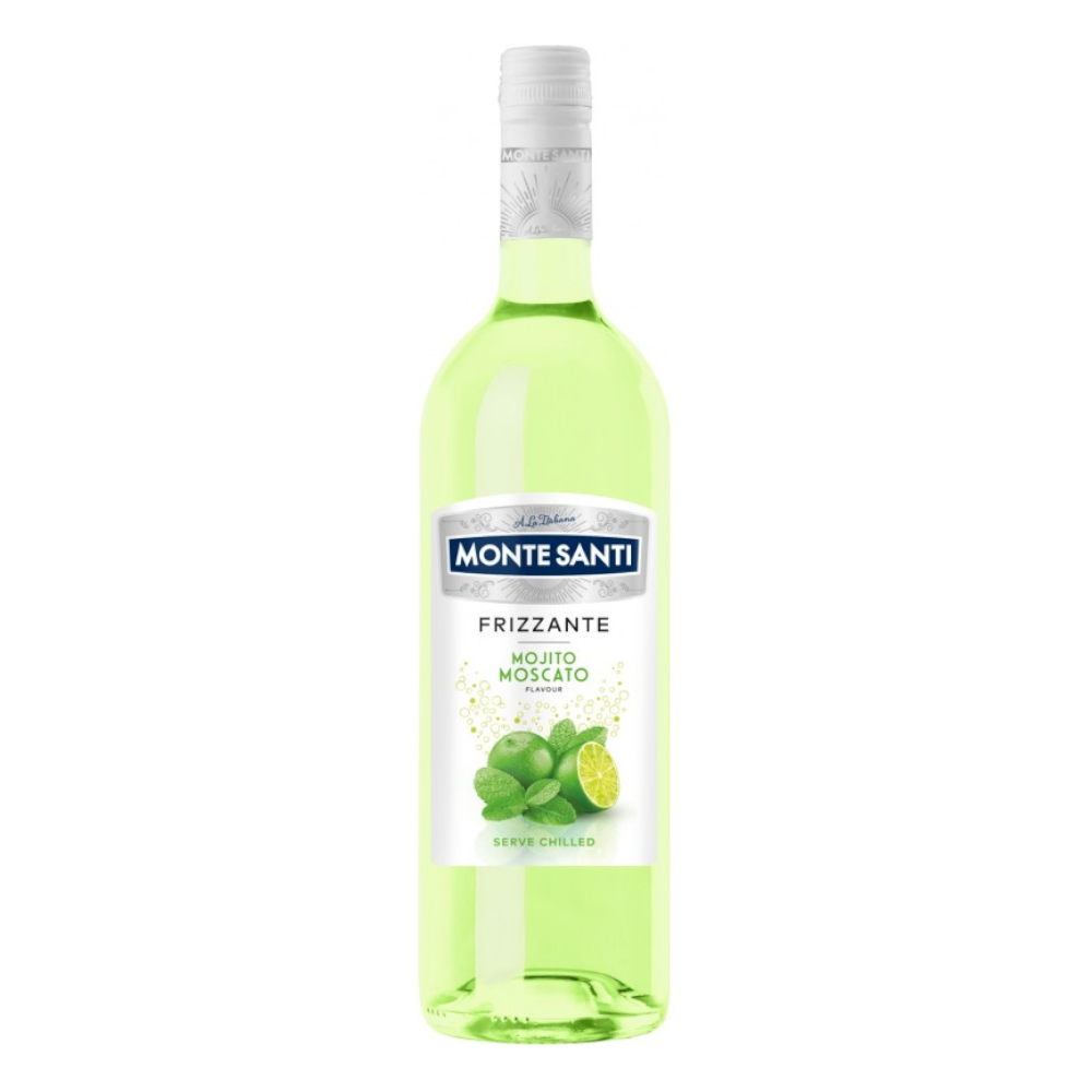 Wino Monte Santi Frizzante Mojito Moscato 0% białe półsłodkie 750 ml