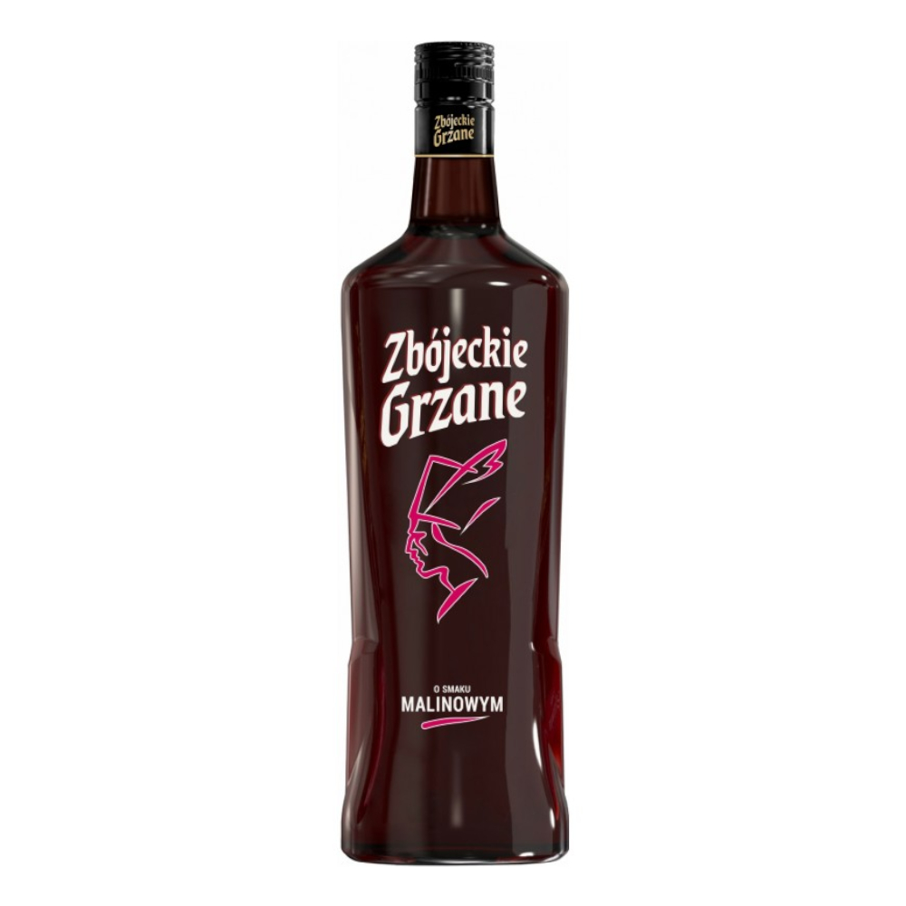 Wino Zbójeckie Grzane Malinowe 10% czerwone słodkie 1000 ml