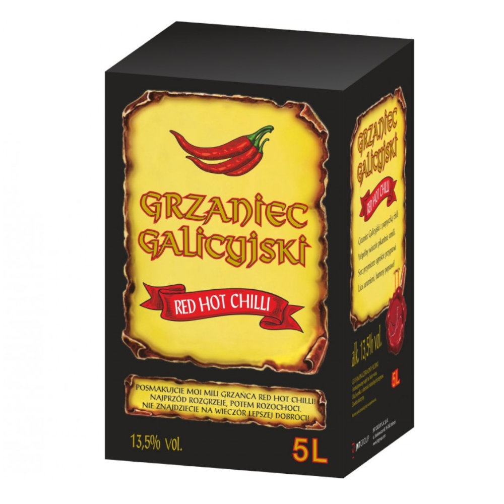 Wino Grzaniec Galicyjski Chili Bag in Box 12% czerwone słodkie 5000 ml