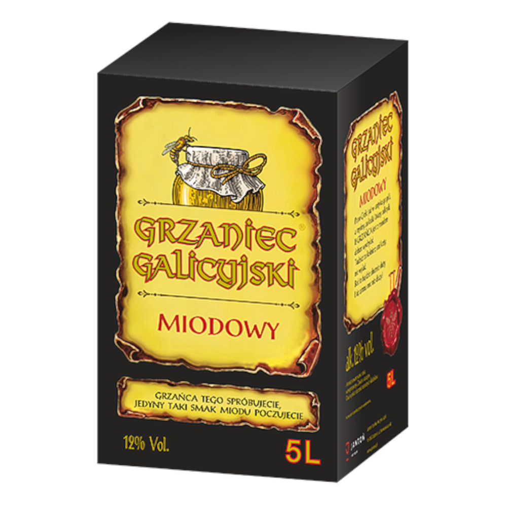 Wino Grzaniec Galicyjski Miodowy 12% białe słodkie 5000 ml