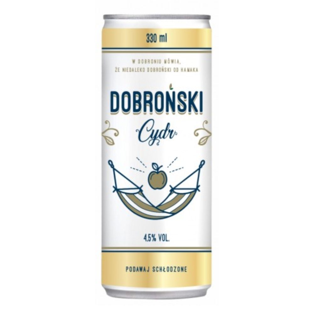 Cydr Dobroński 4,5% 330 ml Puszka