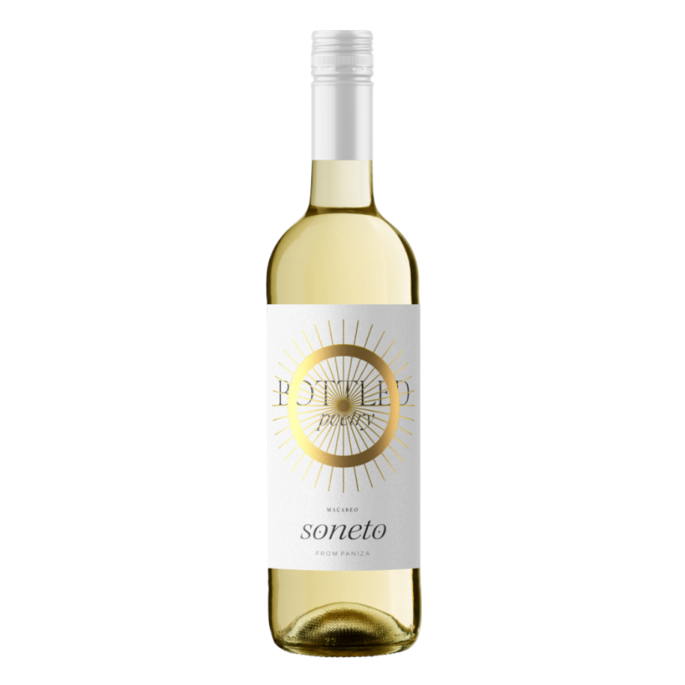 Wino Soneto Macabeo DOP Cariniena 12% białe półwytrawne 750 ml