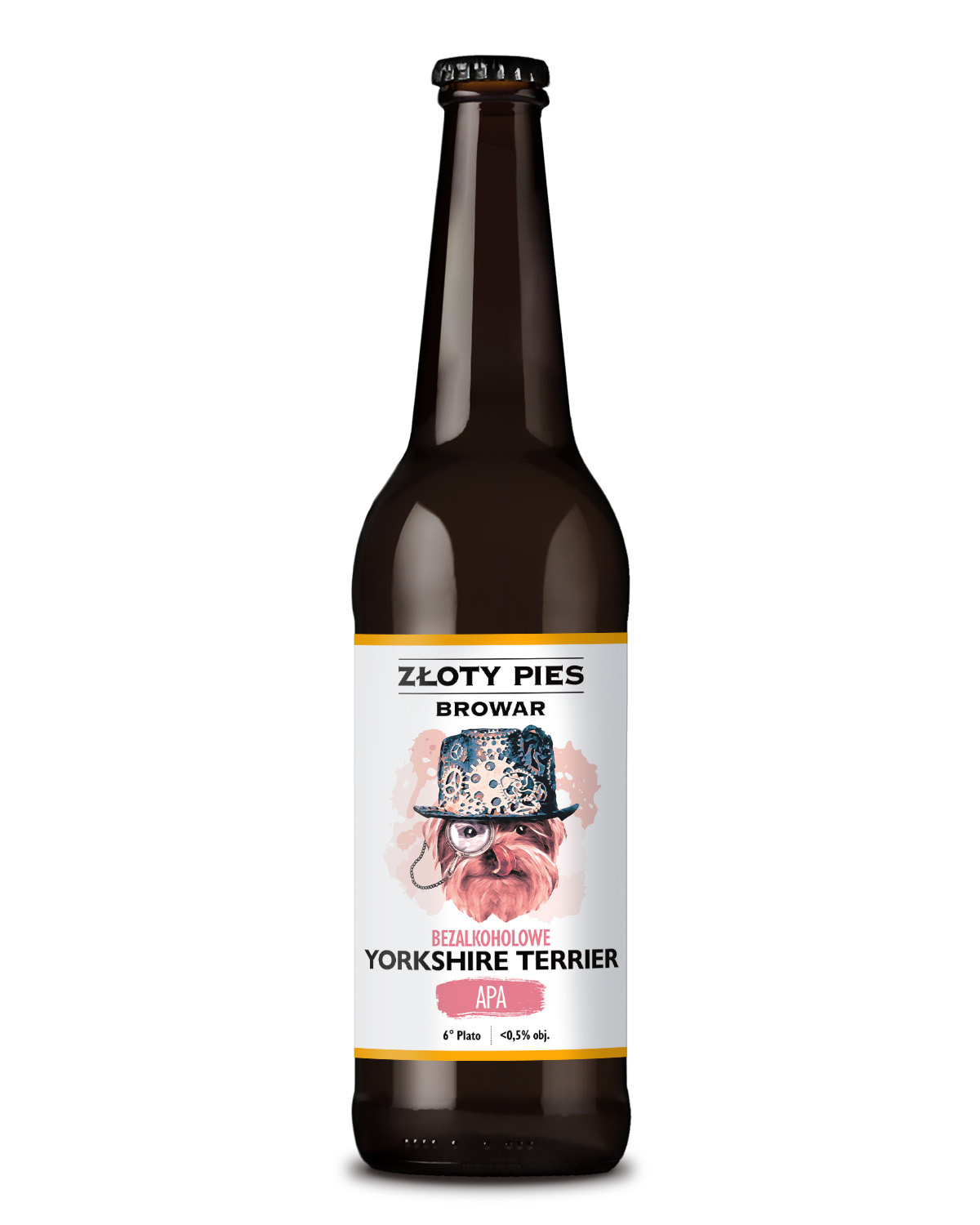 Piwo Złoty Pies Yorkshire Terrier - American Pale Ale 0,5% 500 ml