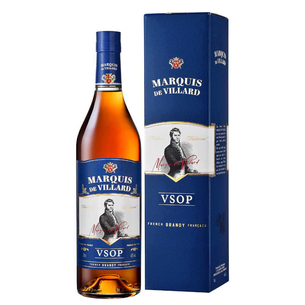 Brandy Marquis de Villard V.S.O.P 40% 700 ml kartonik