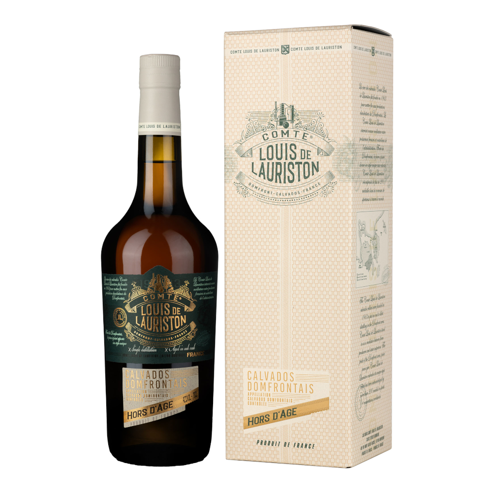 Calvados Comte Louis Lauriston Hors D'Age 42% 700 ml kartonik