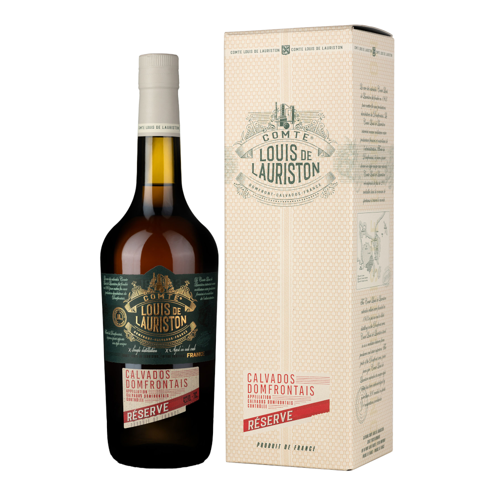 Calvados Comte Louis Lauriston Reserve 42% 700 ml kartonik