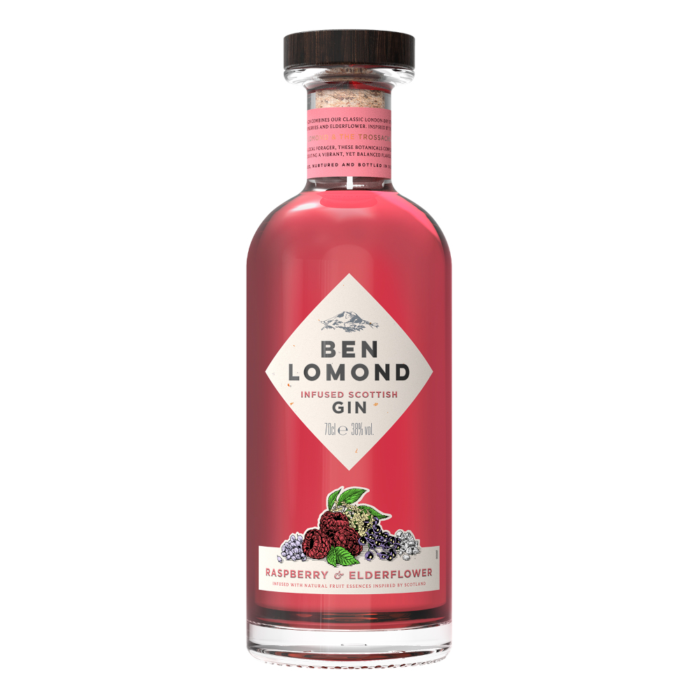 Gin Ben Lomond Raspberry 38% 700 ml