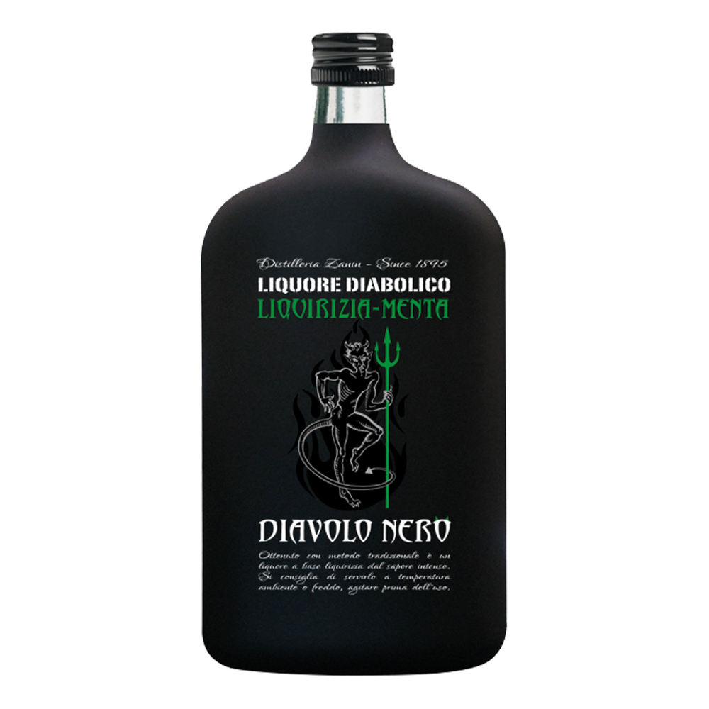 Likier Diavolo Nero Menta Liquorice 25% 700 ml