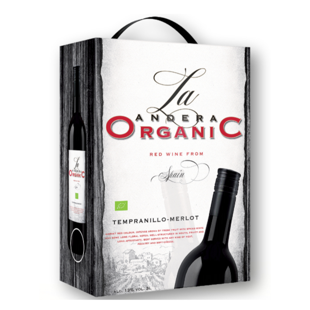 Wino La Andrea Organic 13% czerwone wytrawne 3000 ml BIB