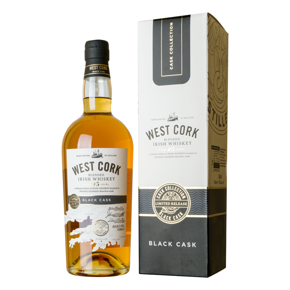 Whisky West Cork Black Cask 40% 700 ml kartonik