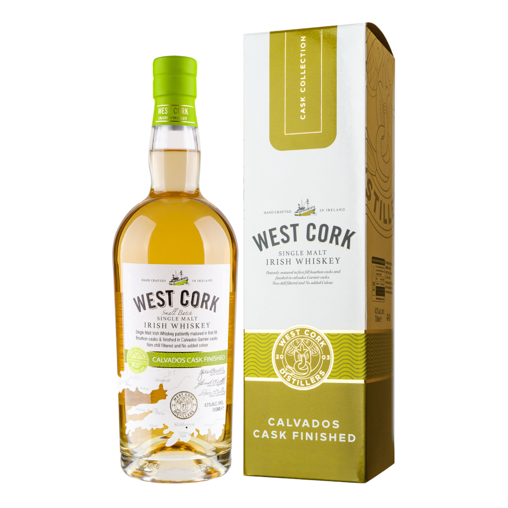 Whisky West Cork Calvados Cask Finished 40% 700 ml karton