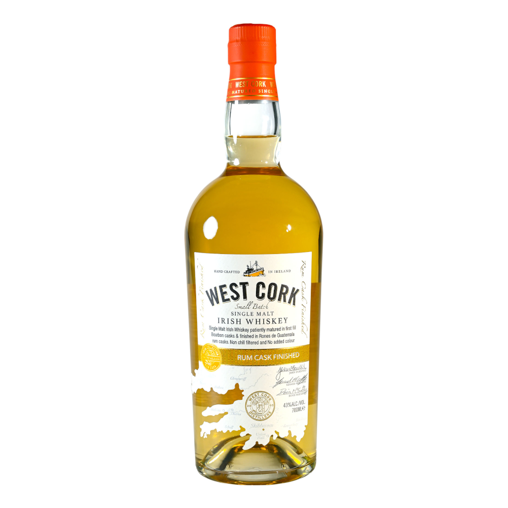 Whisky West Cork Rum Cask Malt 43% 700 ml Kartonik
