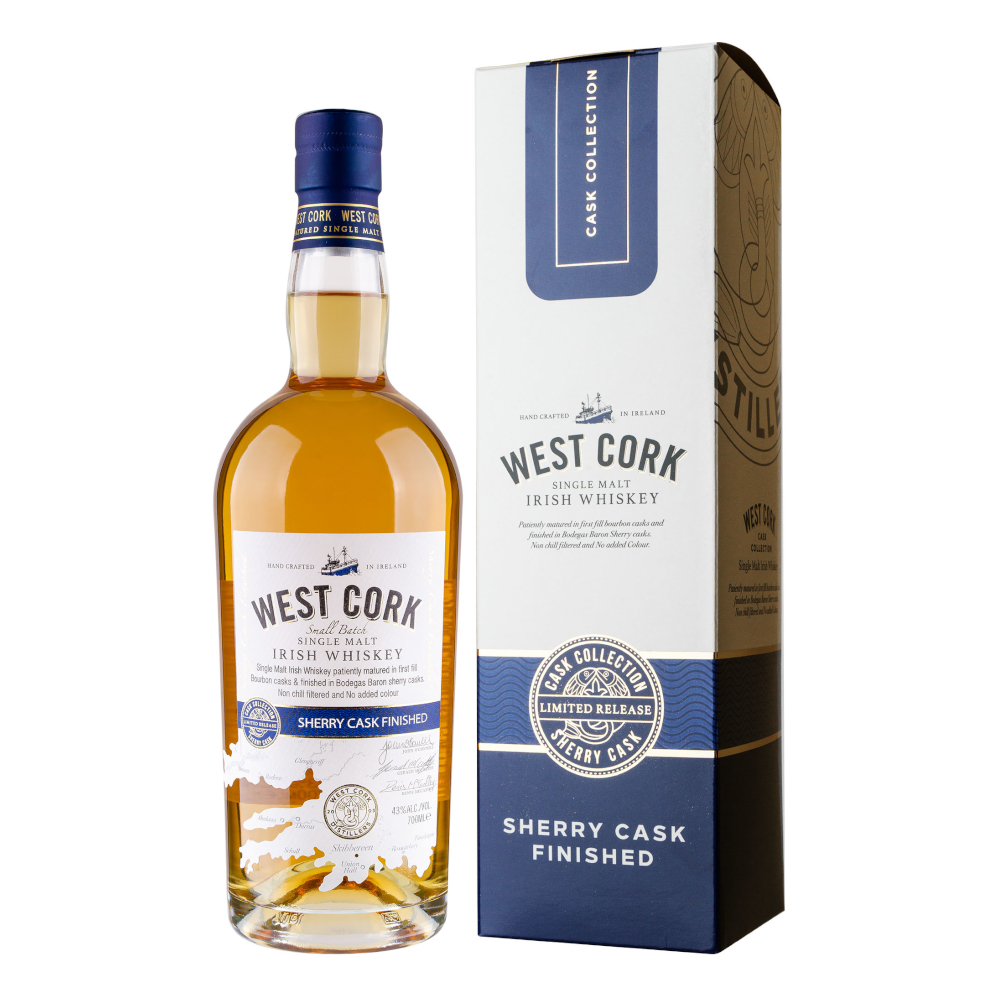 Whisky West Cork Sherry Cask Finished 40% 700 ml Kartonik