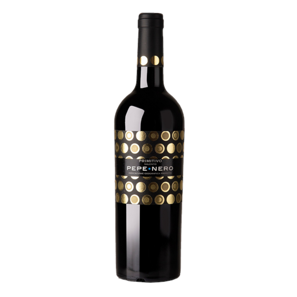 Wono Pepe Nero Primitivo 14% czerwone wytrawne 750 ml