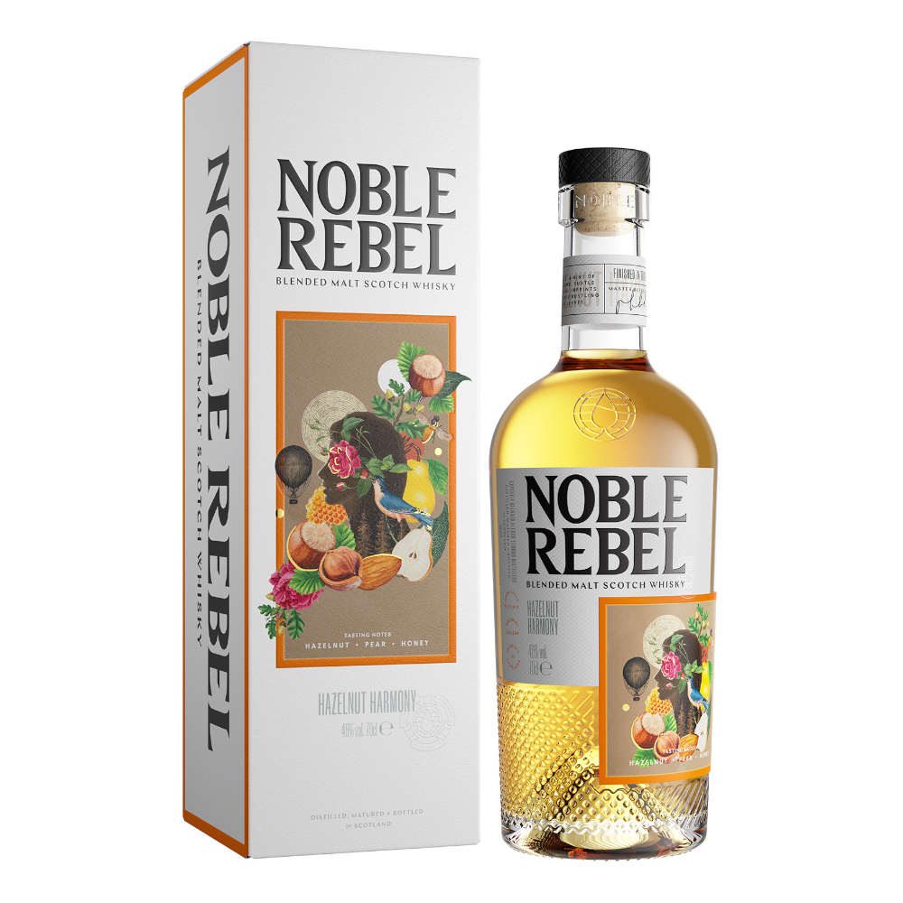 Whisky Noble Rebel Hazelnut Harmony Blended Malt 43% 700 ml