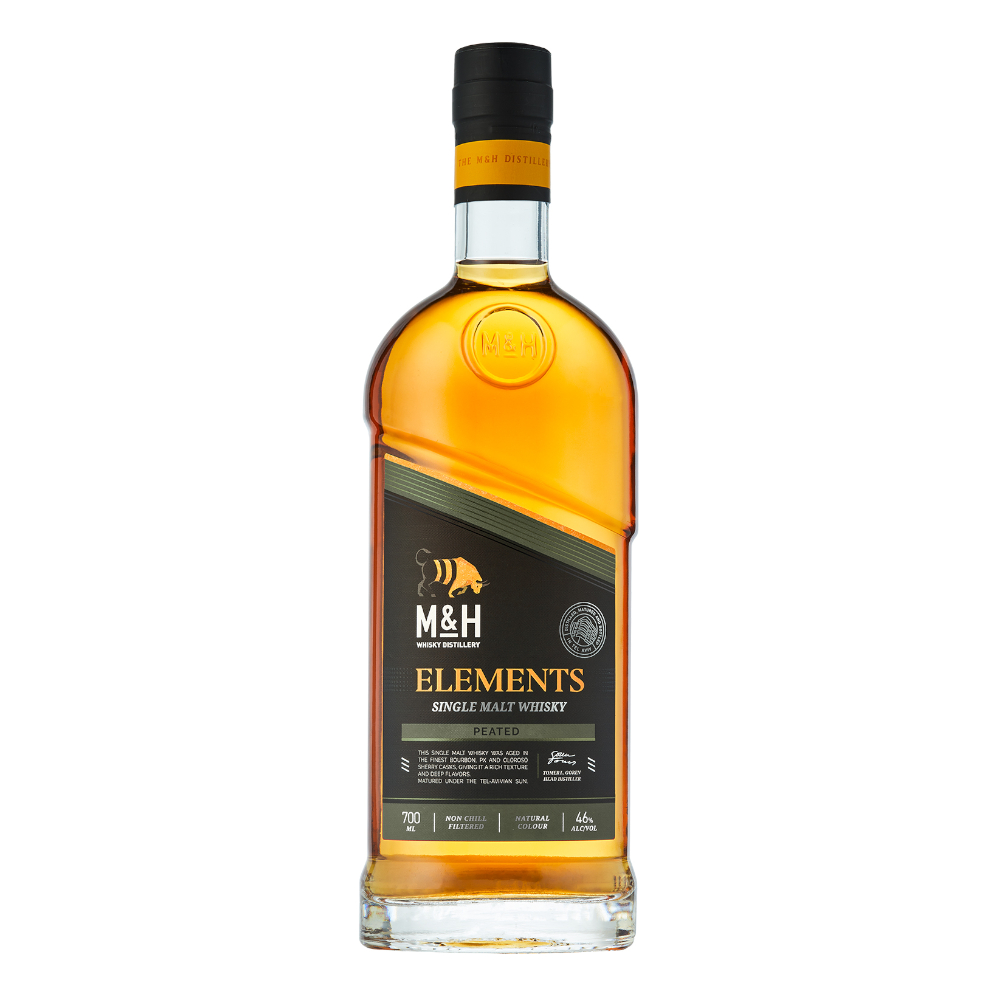 Whisky M&H Elements Peated Single Malt 46% 700 ml