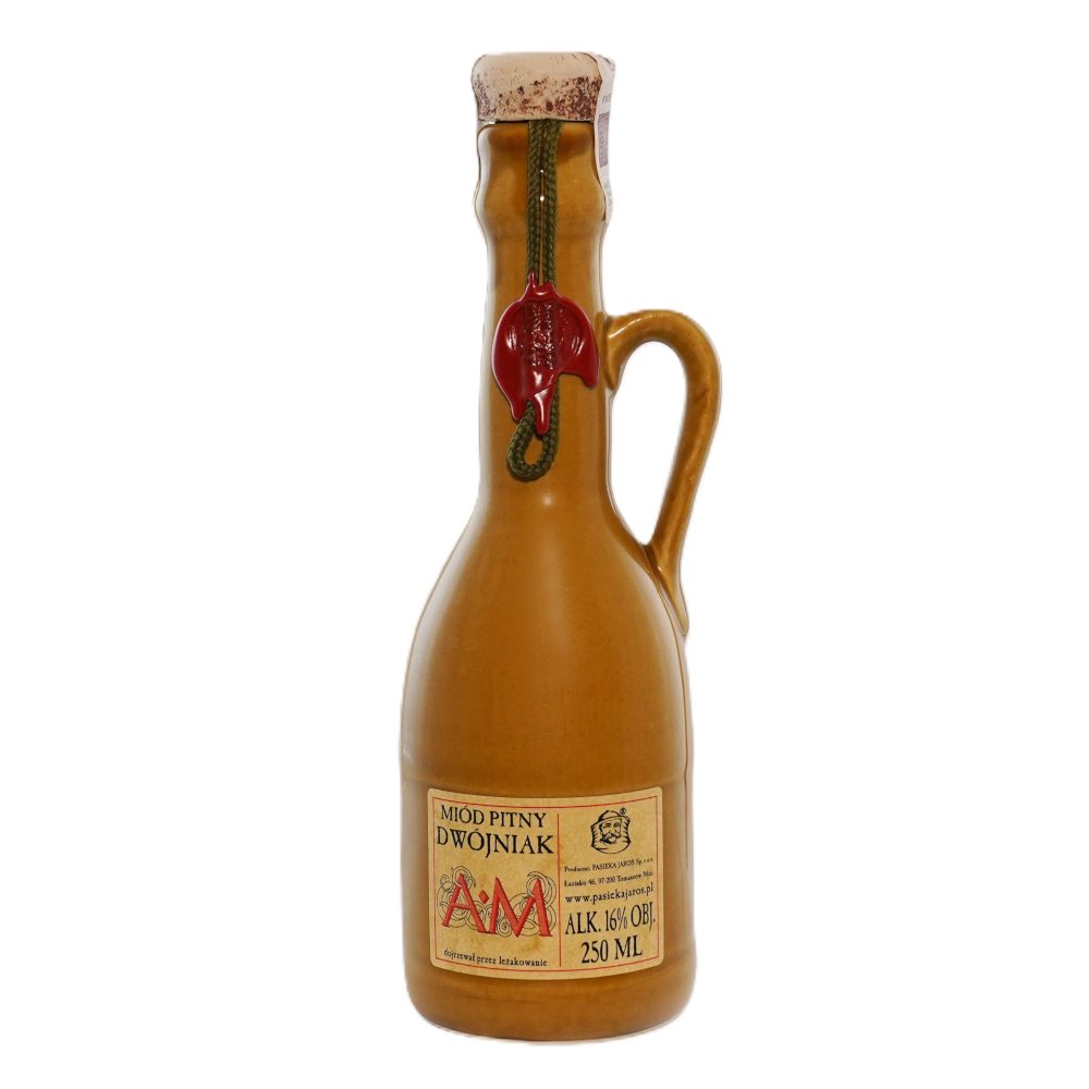 Miód pitny dwójniak "AM" 16% 250 ml butelka ceramiczna