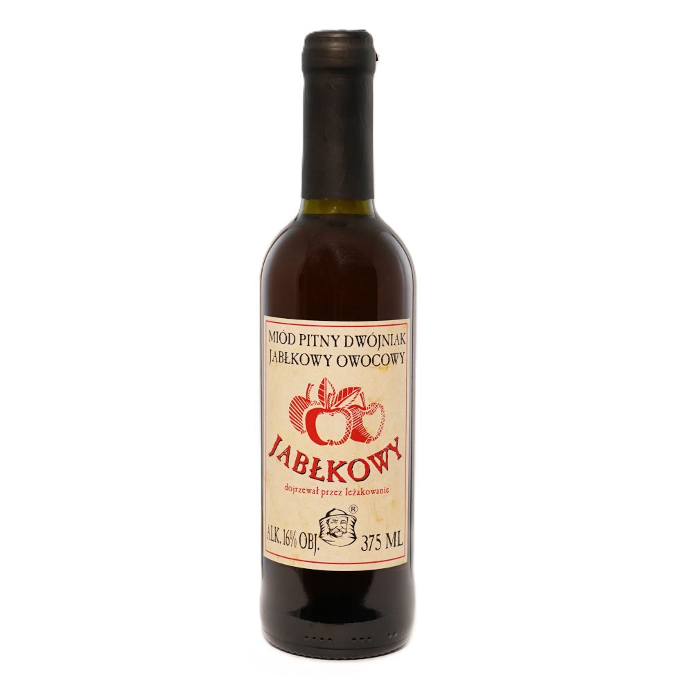 Miód pitny dwójniak "Jabłkowy" 16% 375 ml butelka szklana