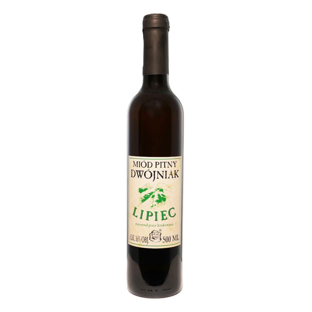 Miód pitny dwójniak „Lipiec” 16% 500 ml butelka szklana