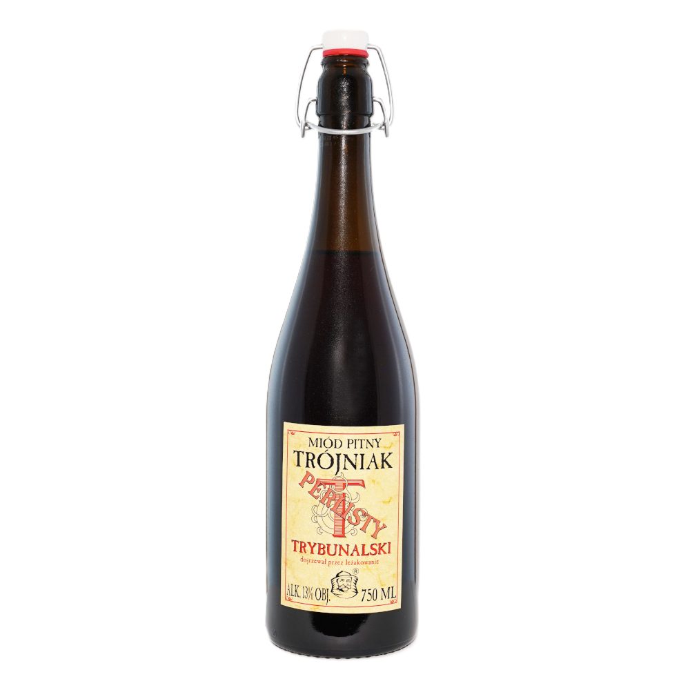 Miód pitny trójniak "Trybunalski Perlisty" 13% 750 ml butelka szklana