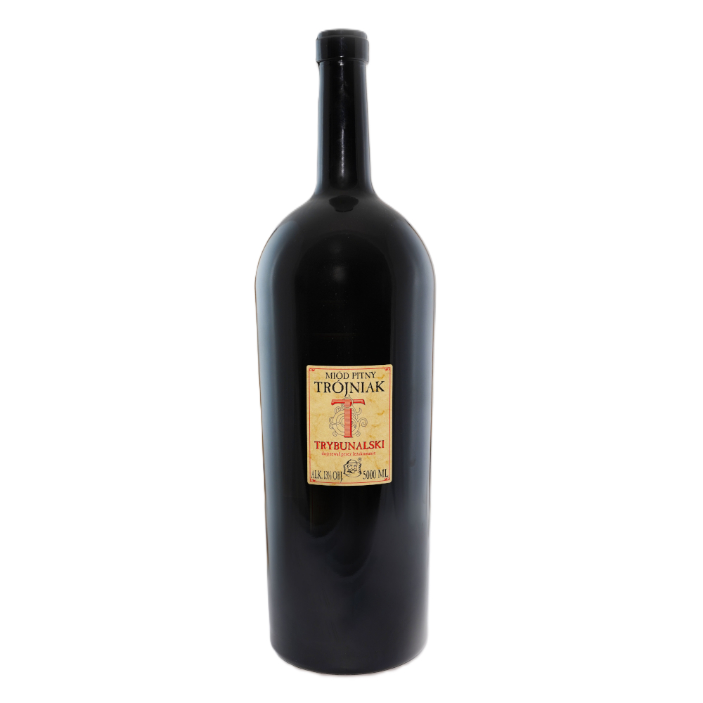 Miód pitny trójniak "Trybunalski"  13% 5000 ml butelka szklana