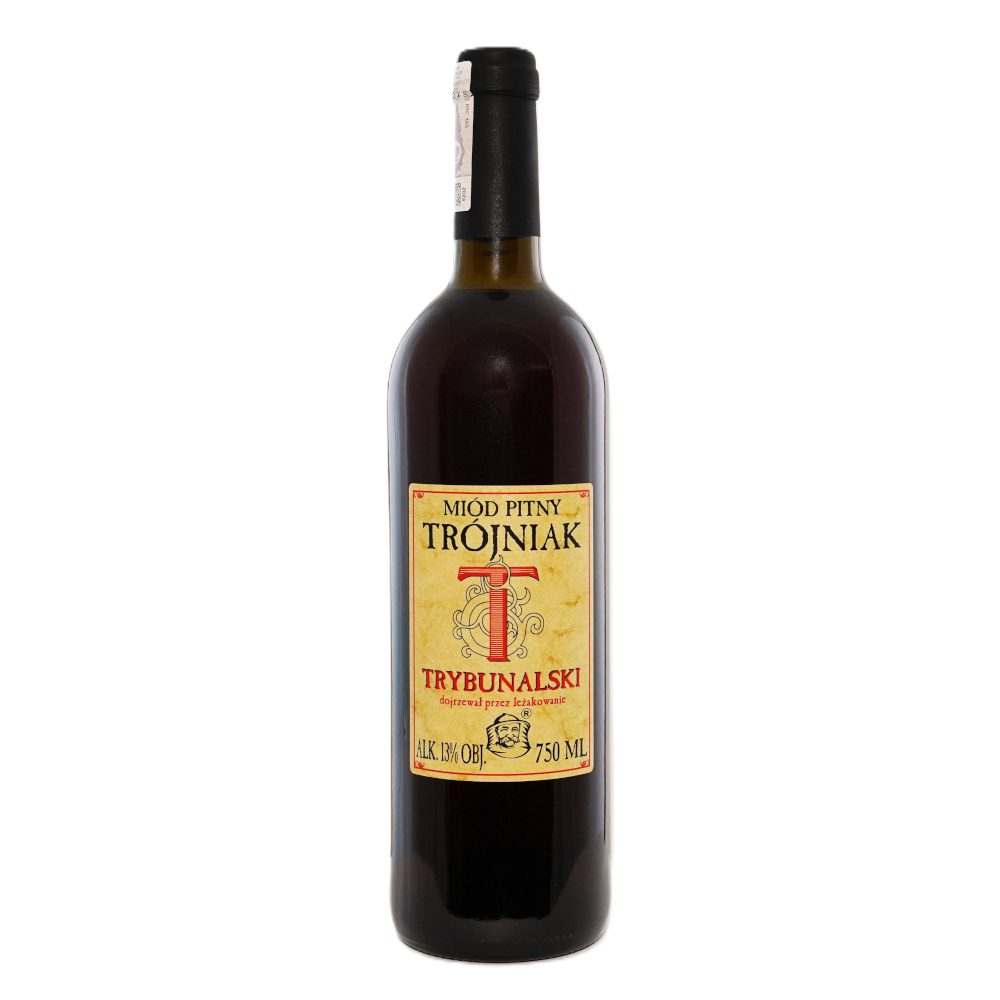 Miód pitny trójniak "Trybunalski"  13% 750 ml butelka szklana