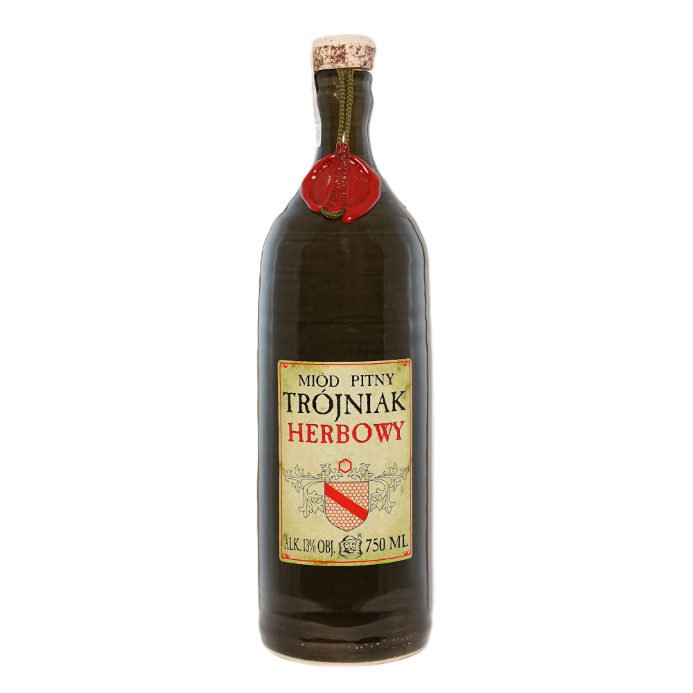 Miód pitny trójniak "Herbowy" 13% 750 ml butelka ceramiczna