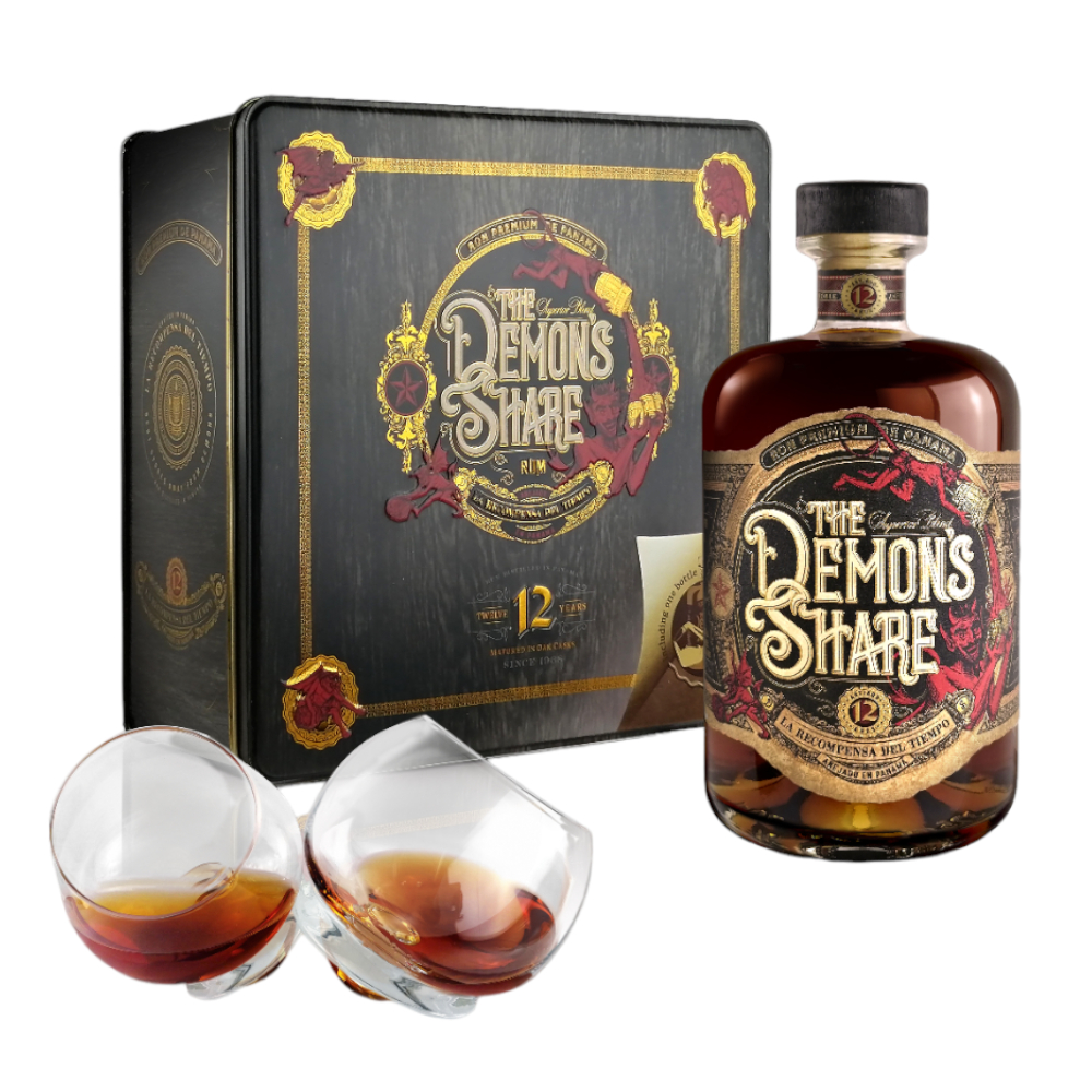 Rum The Demon's Share 12 YO 41% 700 ml + 2 szklanki