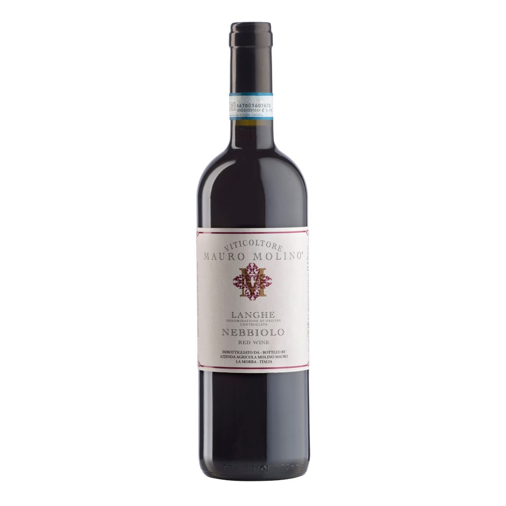 Wino Mauro Molino Langhe Nebbiolo 14,5% czerwone wytrawne 750 ml