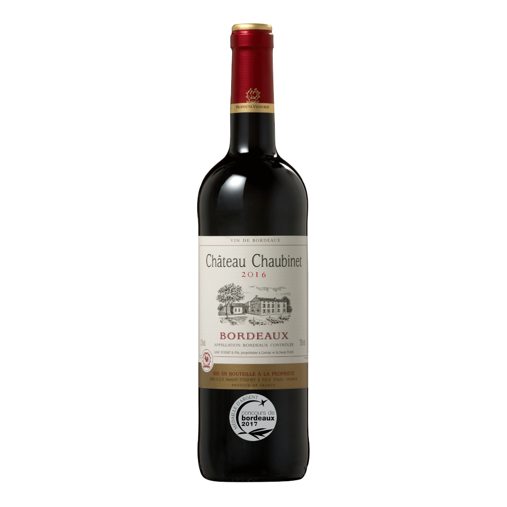 Wino Château Chaubinet Rouge 12,5% czerwone wytrawne 750 ml