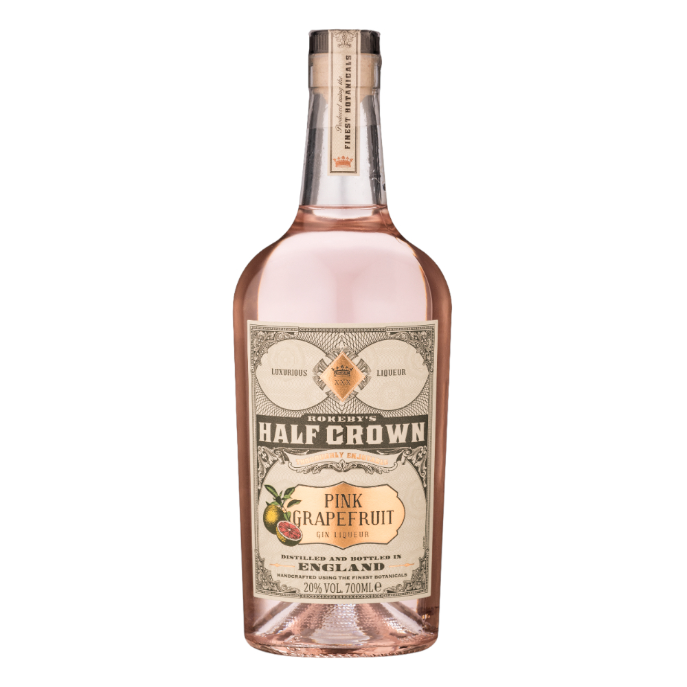 Likier Rokeby's Half Crown Pink Grapefruit Gin Liqueur 20% 700 ml