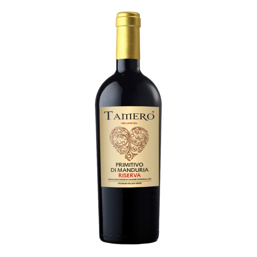 Wino Tamero' Primitivo di Manduria Riserva 15% czerwone wytrawne 750 ml