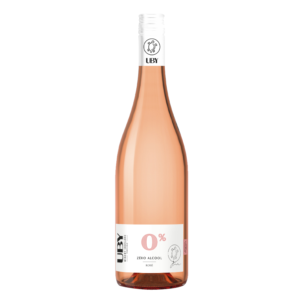 Wino UBY Rose Zero Alcohol 0% różowe wytrawne 750 ml