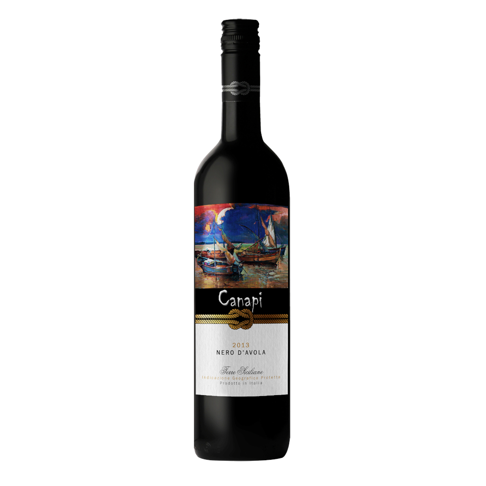 Wino Canapi Nero d'Avola 13,5% czerwone wytrawne 750 ml