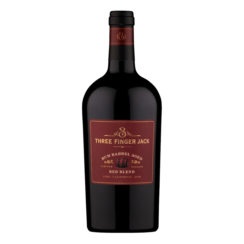 Wino 3 Finger Jack Rum Barrel Aged Red Blend 14,5% czerwone wytrawne 750 ml