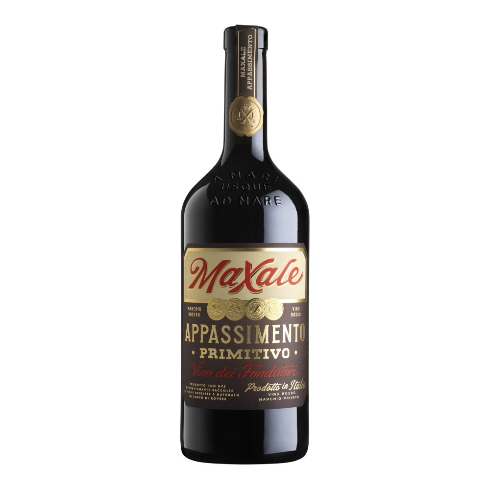 Wino Maxale Primitivo Appassimento 14,5% czerwone półwytrawne 750 ml