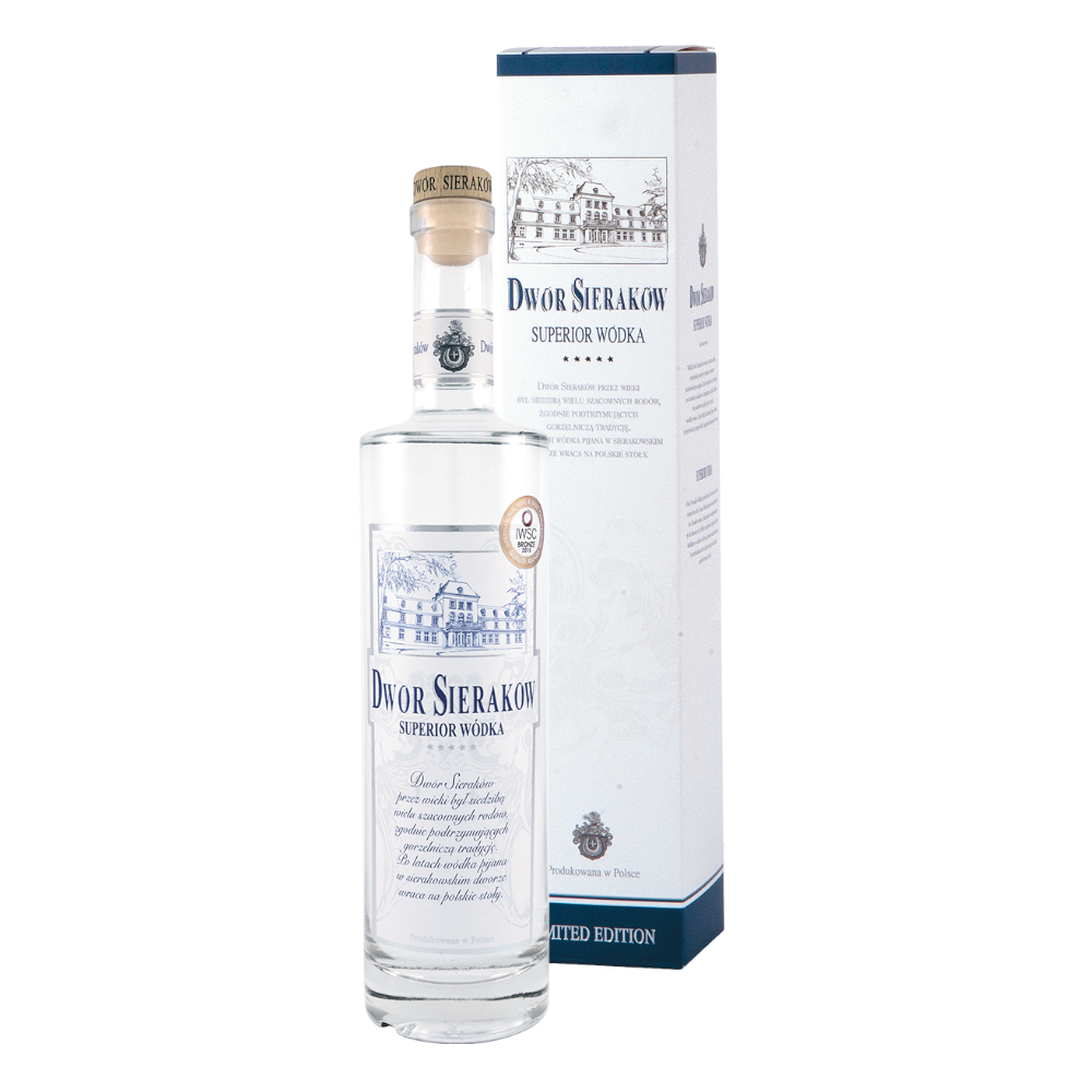 Wódka Dwór Sieraków Superior w pudełku 40% 500 ml