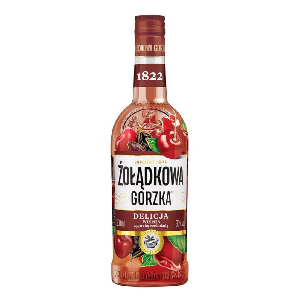 Żołądkowa Gorzka Wiśnia z Gorzką Czekoladą 30% 500 ml