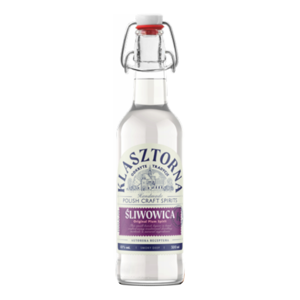 Wódka Klasztorna Śliwowica 69% 500 ml