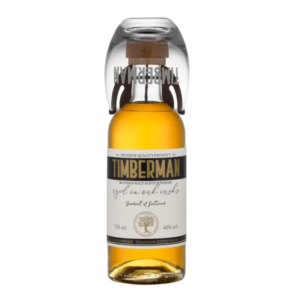 Whisky Timberman 3 YO 700 ml 40% + szklanka