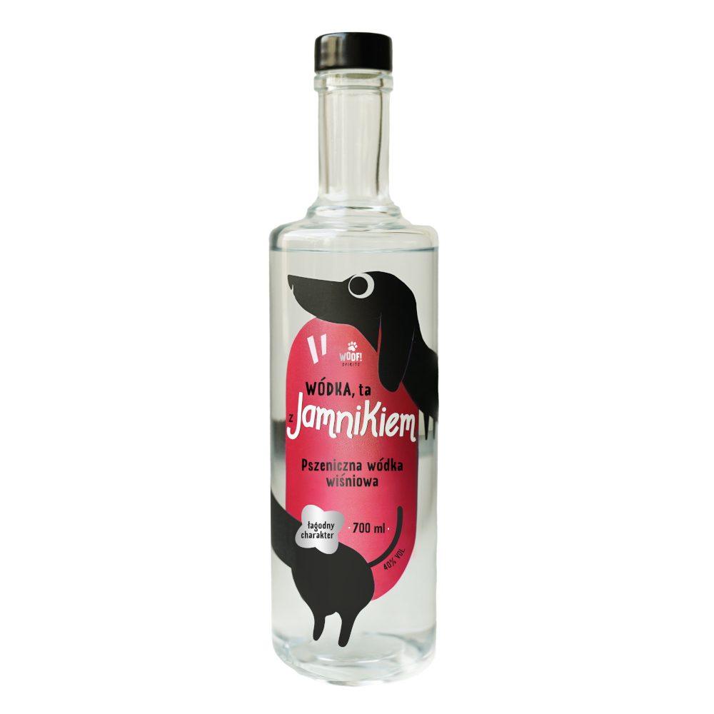 Wódka, ta z Jamnikiem  Wiśniowa  40% 700 ml